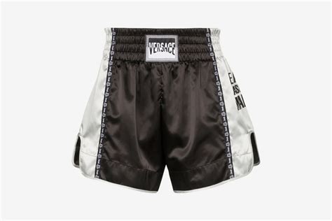 Versace Logo Patch Boxing Shorts Release 